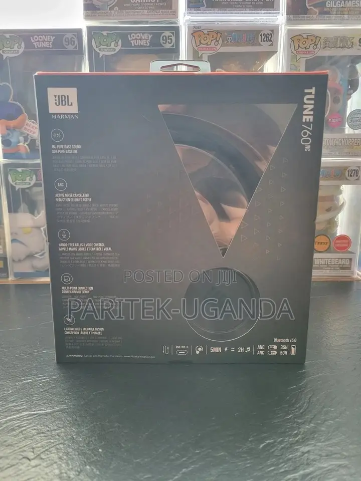 JBL Tune 760nc Active Noise Cancellation Headphones (Black)
