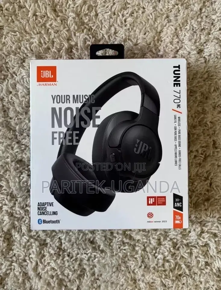JBL Tune 770nc Bluetooth Wireless Over-Ear Headphones Black