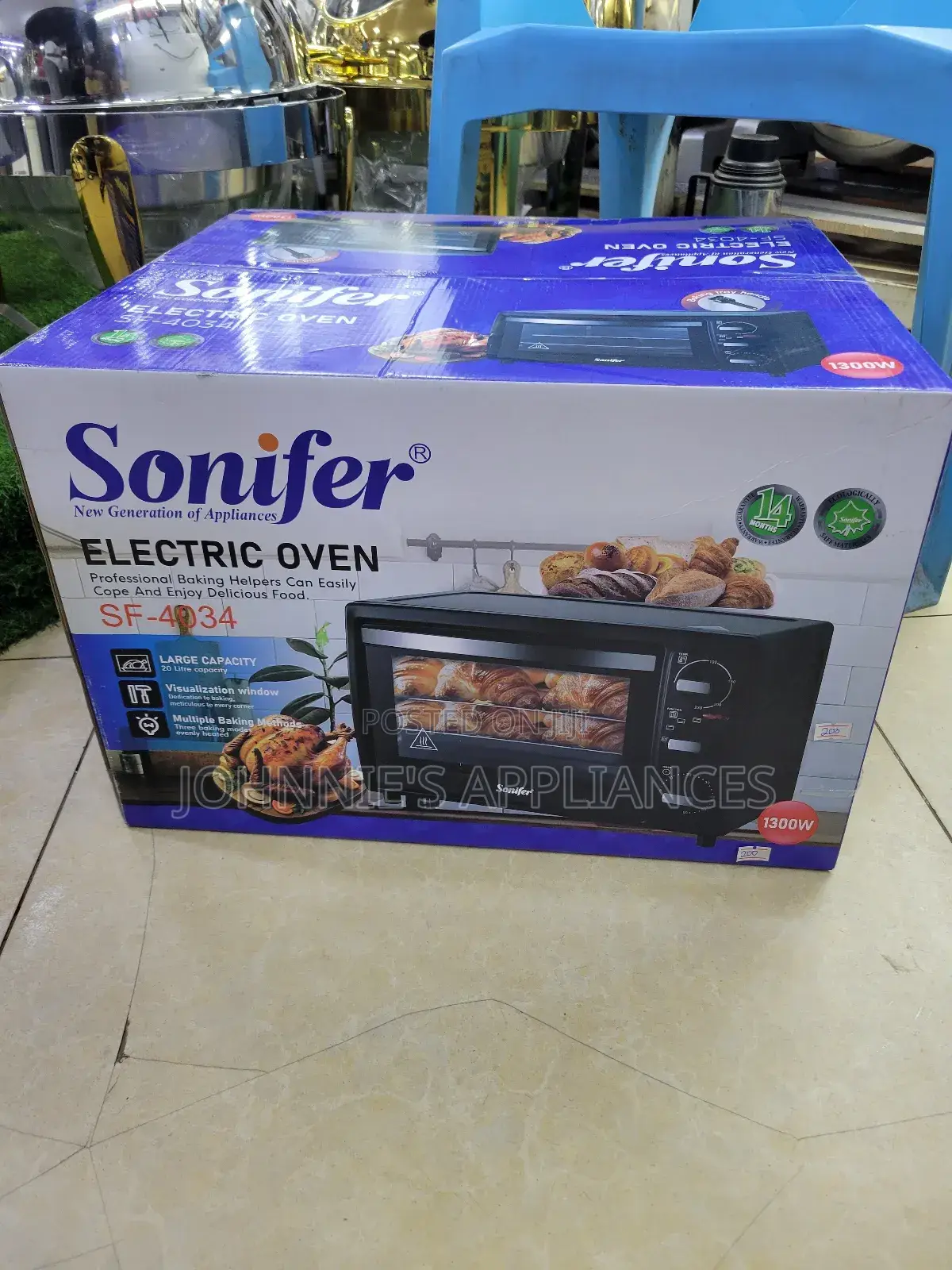 Sonifer Electric Oven With Large Capacity 20l