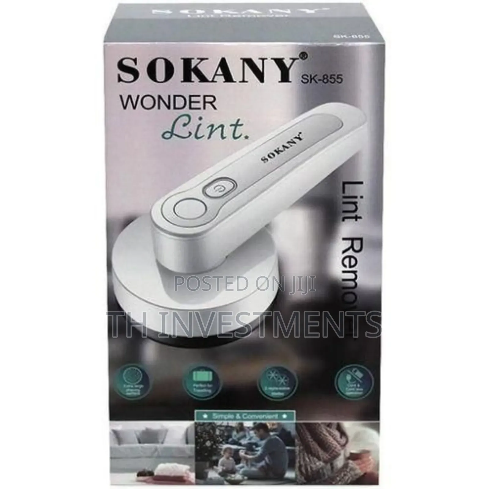 Sokany Rechargeable Wonder Lint Remover, White 