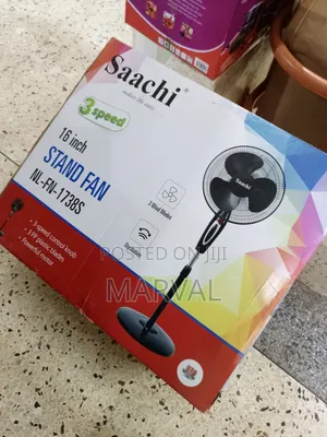 Saachi 16 Inch Stand Fans With a Powerful Motor Adjustable