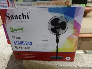 Saachi 16 Inch Stand Fans With a Powerful Motor Adjustable