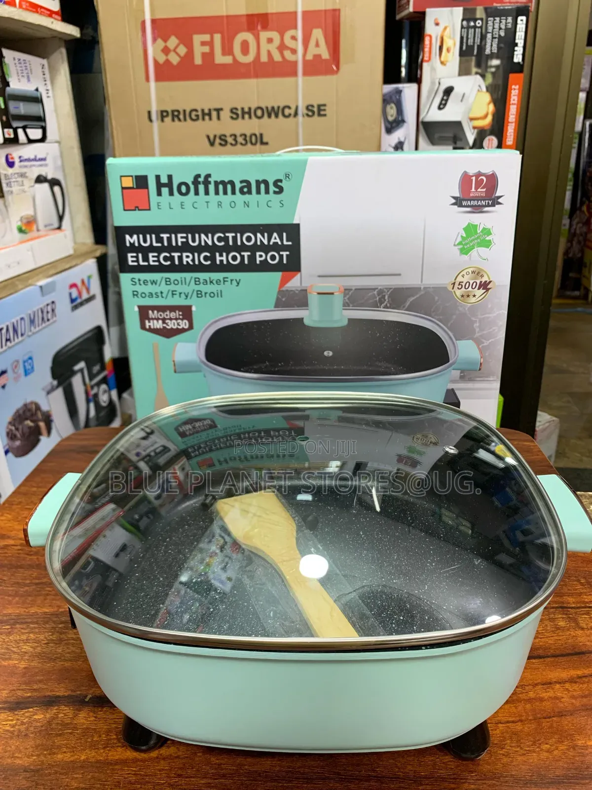 Hoffmans 30cm/6.0litres Electric Hot Pot \\ 1500w Hm-3030
