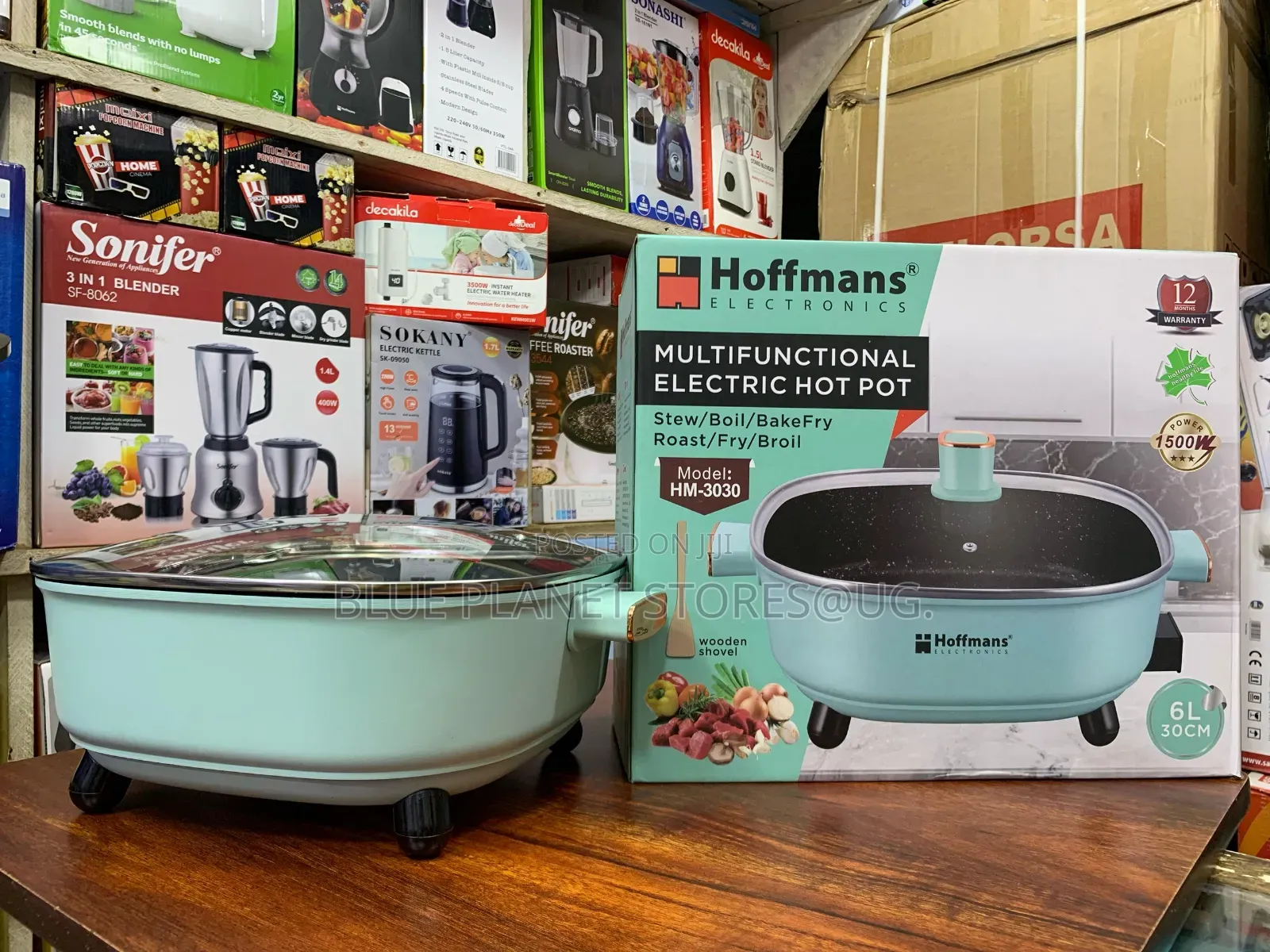 Hoffmans 30cm/6.0litres Electric Hot Pot \\ 1500w Hm-3030
