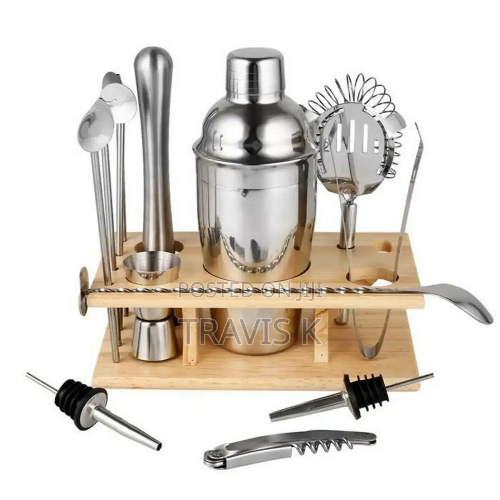 12pcs Stainless Steel Cocktail Shaker Set
