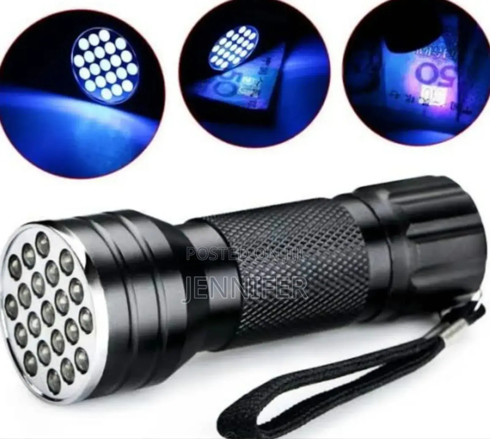Portable Battery _ Powered Counterfeit Money Detector Torch