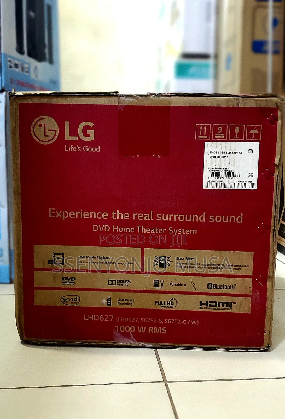 Lg Lhd627 1000w 5.1 Channel DVD Home Theater System