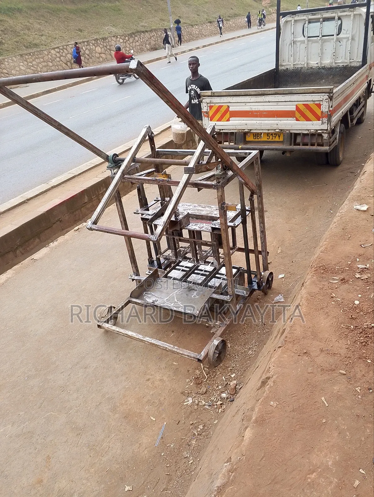 Manual Brick Making Machine for Three Blocks