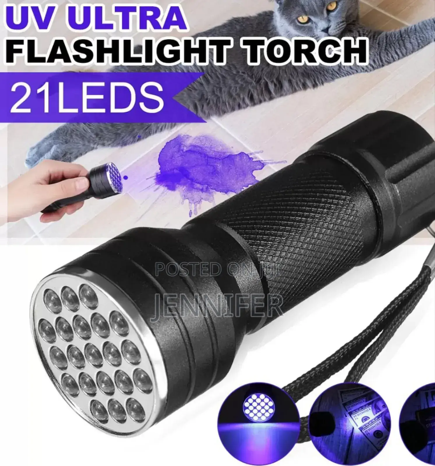 Battery _ Powered Counterfeit Money Detector Torch