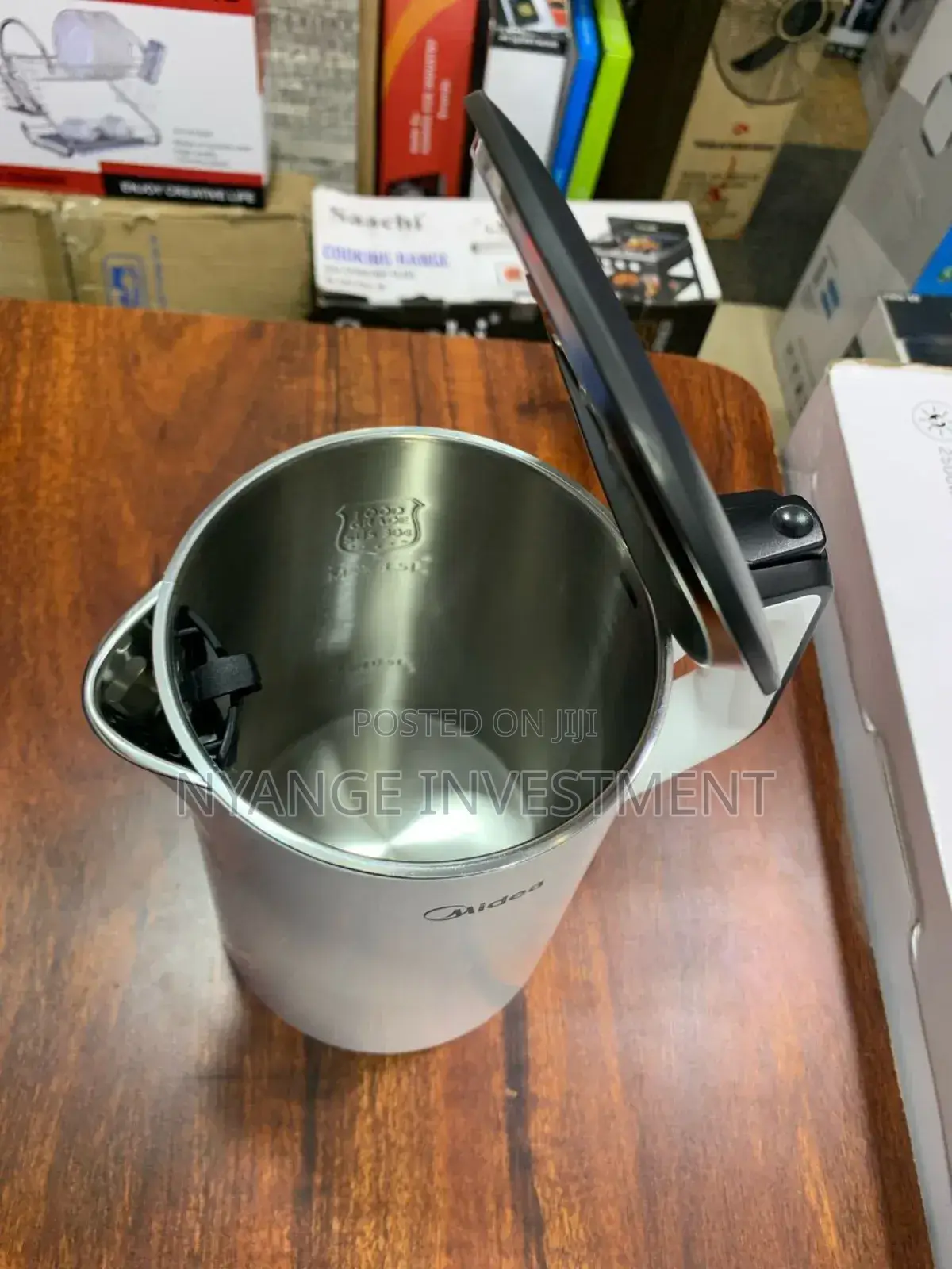 Midea Kettle . It Cooks Both Water and Milk. It Has a Filter