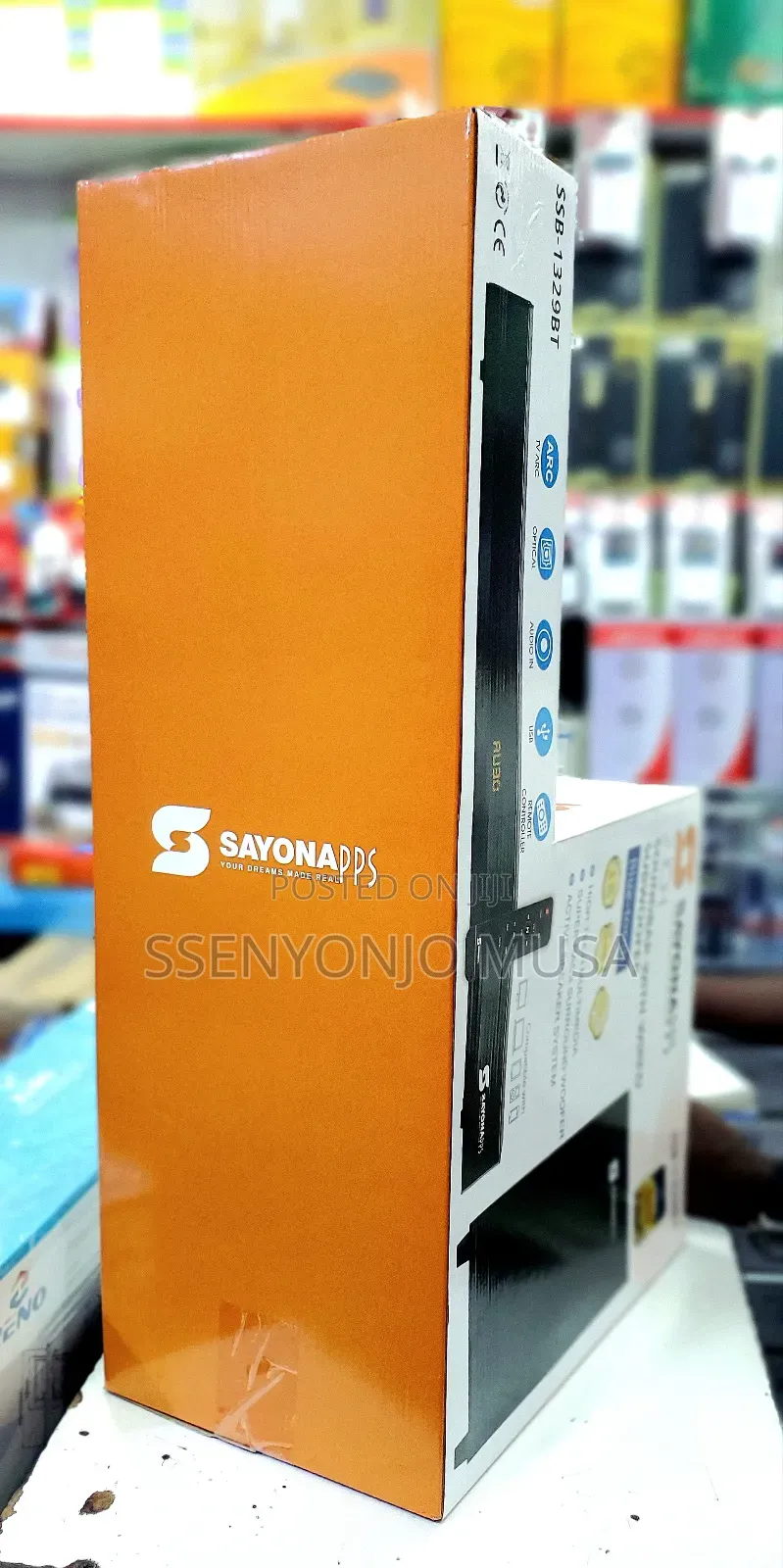 Sayonapps SSB-1329bt 2.1ch Soundbar With Wired Subwoofer