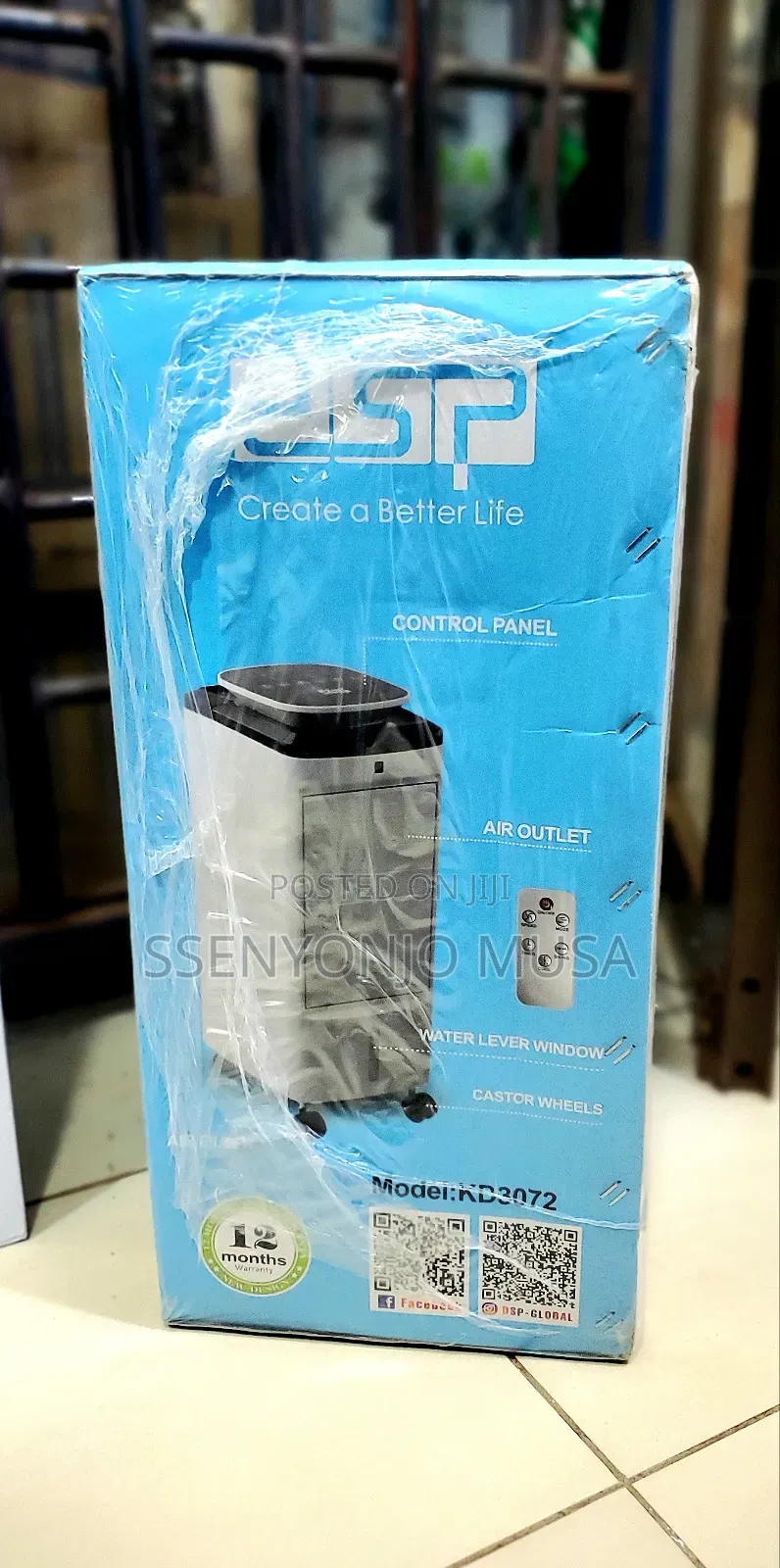 DSP Air Cooler 65db Life Kd3072 -5l Water Tank