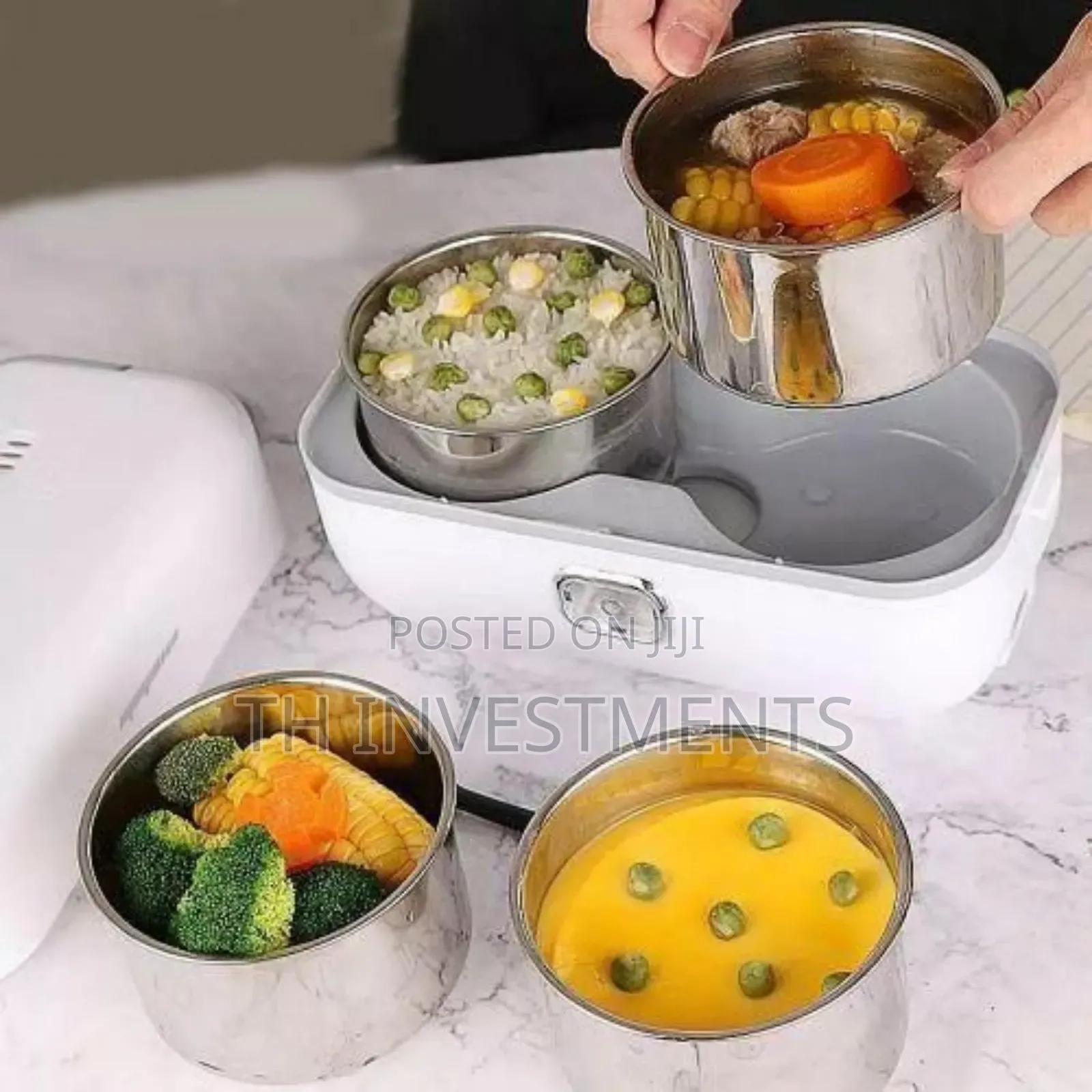 Portable Electric Lunch Box Heating Food Steamer