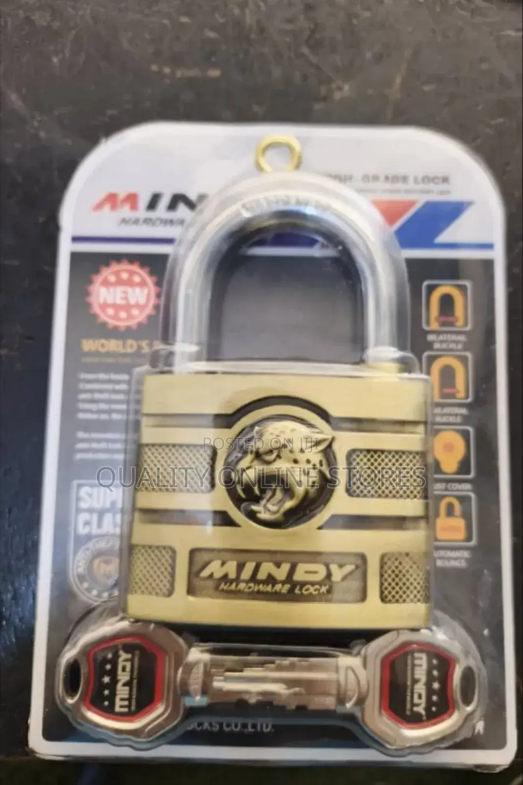 Padlock With 3 Keys