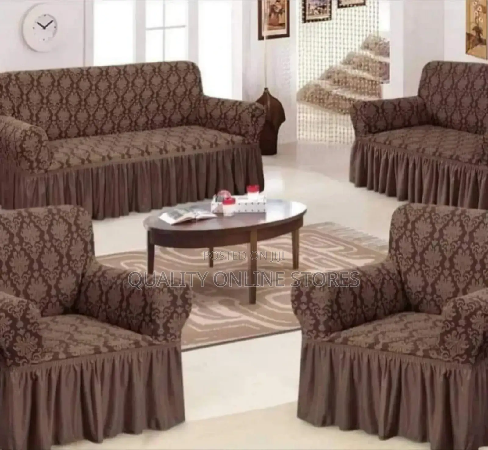 Coffee Brown Sofa Cover