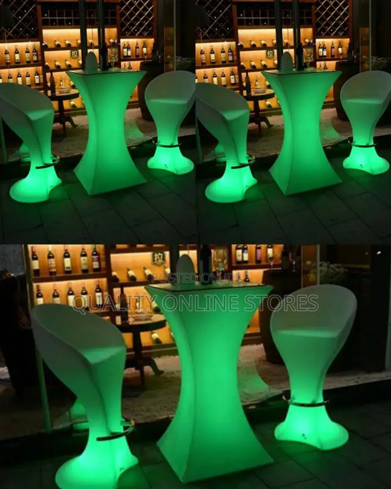 Led Bar Table With Seats