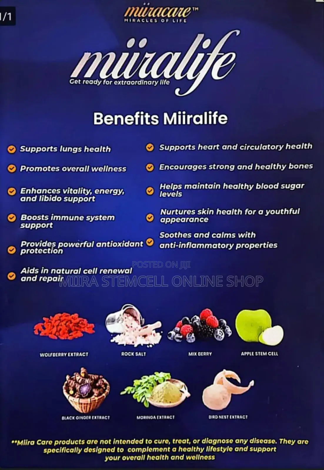 Stemcells Moringa Extract ( Miira Life)