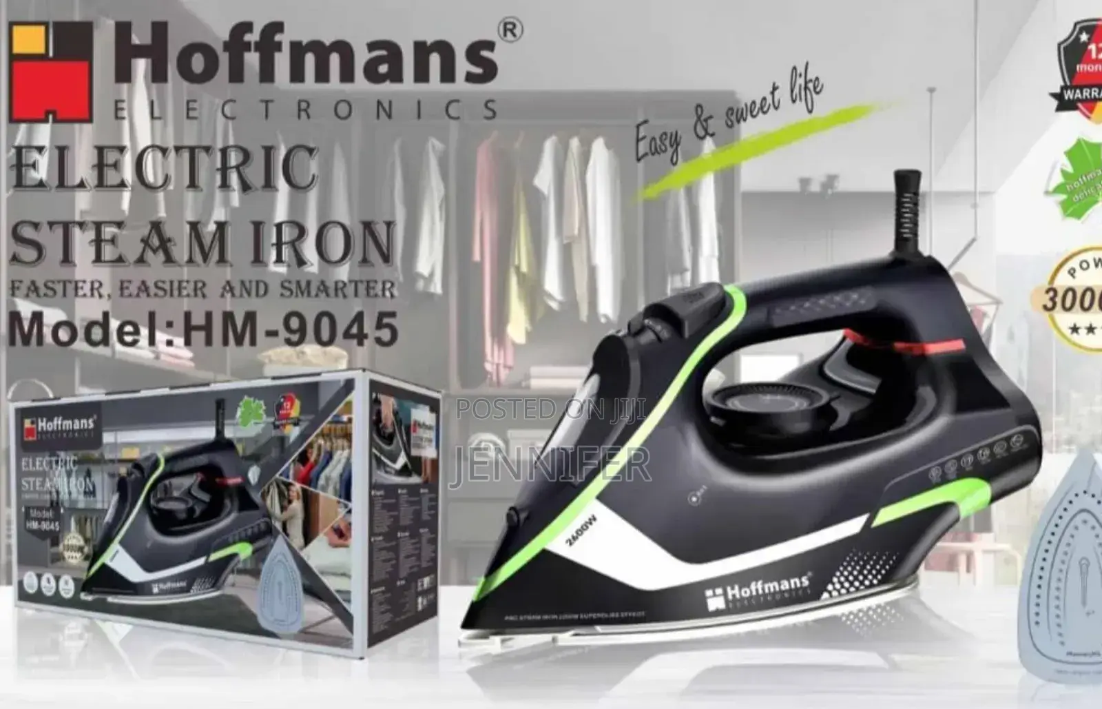 Hoffmans Electric Steam Lron