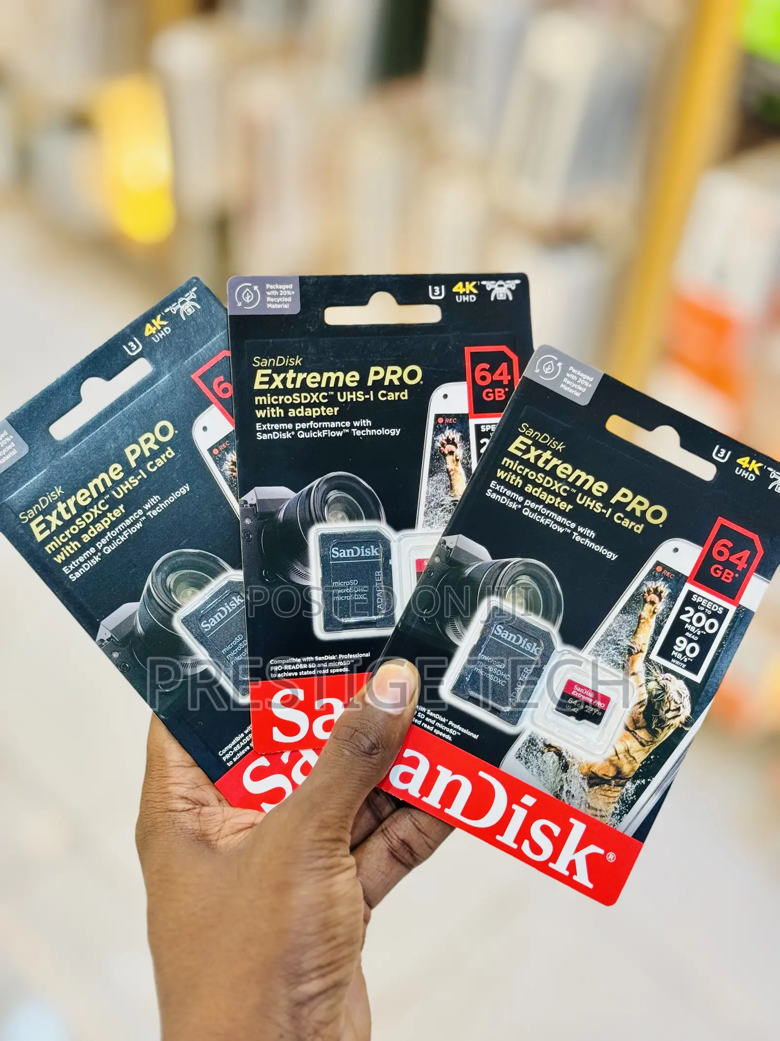 Sandisk 64gb Extreme Pro Microsd / Memory Card 200mb/S