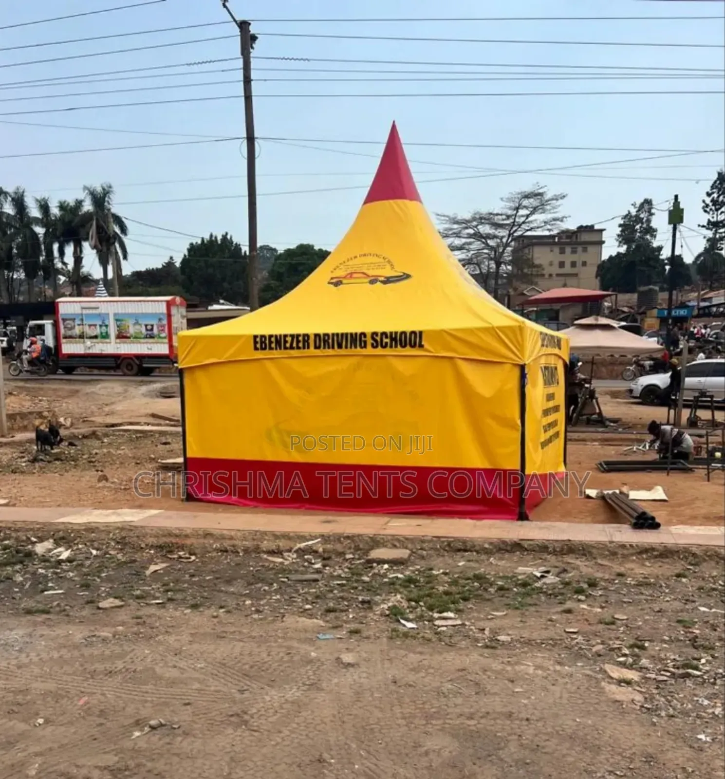 Red Yellow, Well Designed 50-Seater Tent