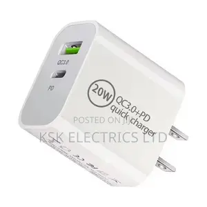 20w Pd Fast Usb Adapter Type C Quick Charger Pd20w Qc3.0