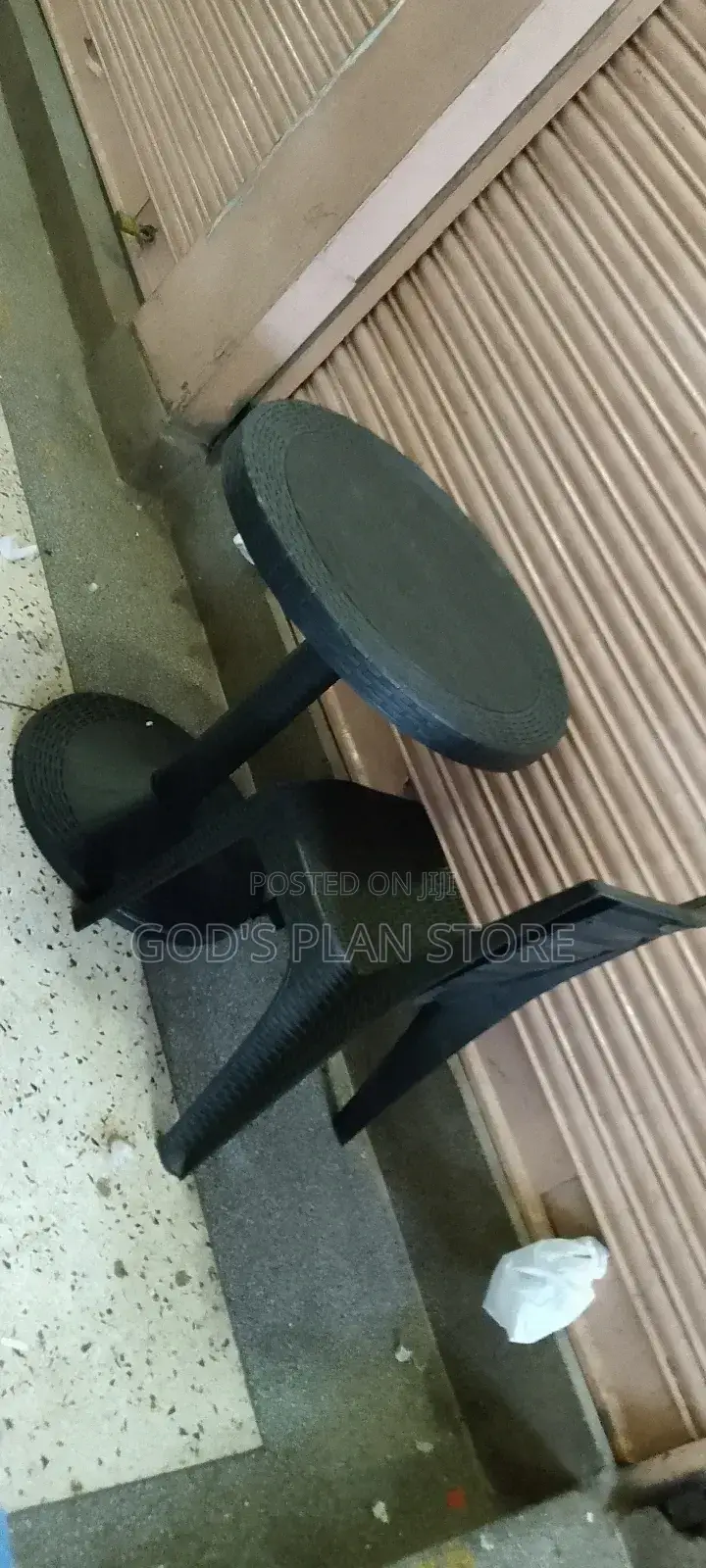 Plastic Reading Table Round and Chair
