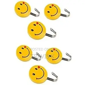 Self Adhesive Smiley Wall Strong Hooks