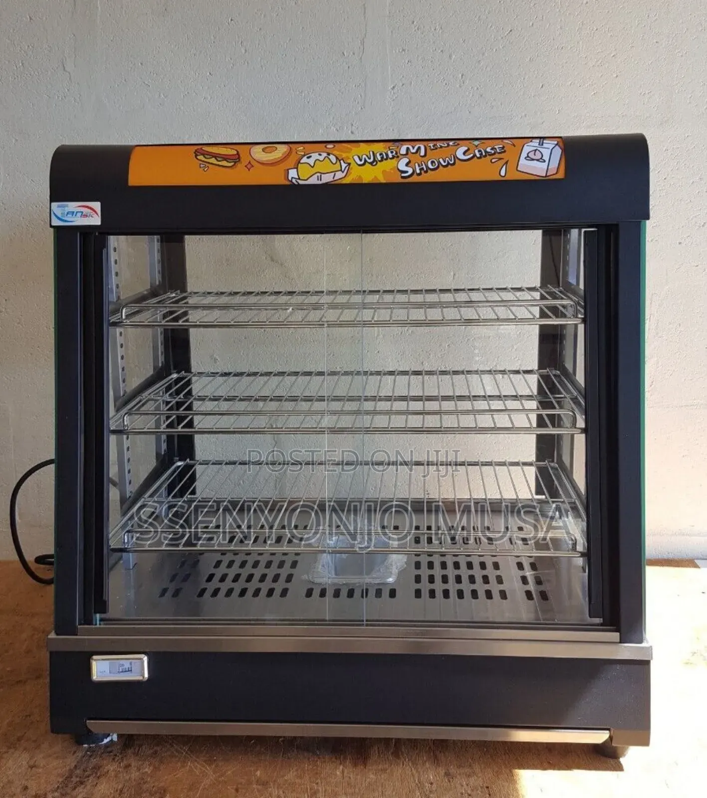 Restaurant Countertop 3-Tier Food Warmer Display Case With Led Light.