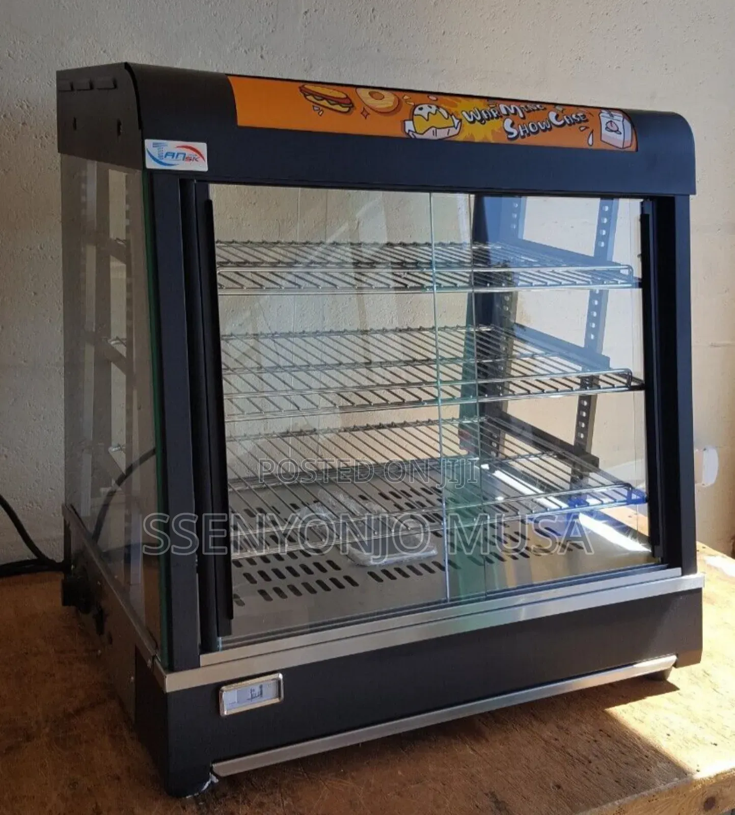 Restaurant Countertop 3-Tier Food Warmer Display Case With Led Light.