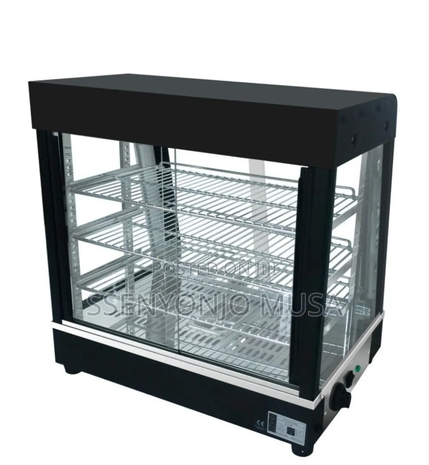 Restaurant Countertop 3-Tier Food Warmer Display Case With Led Light.