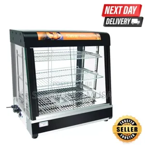 Restaurant Countertop 3-Tier Food Warmer Display Case With Led Light.