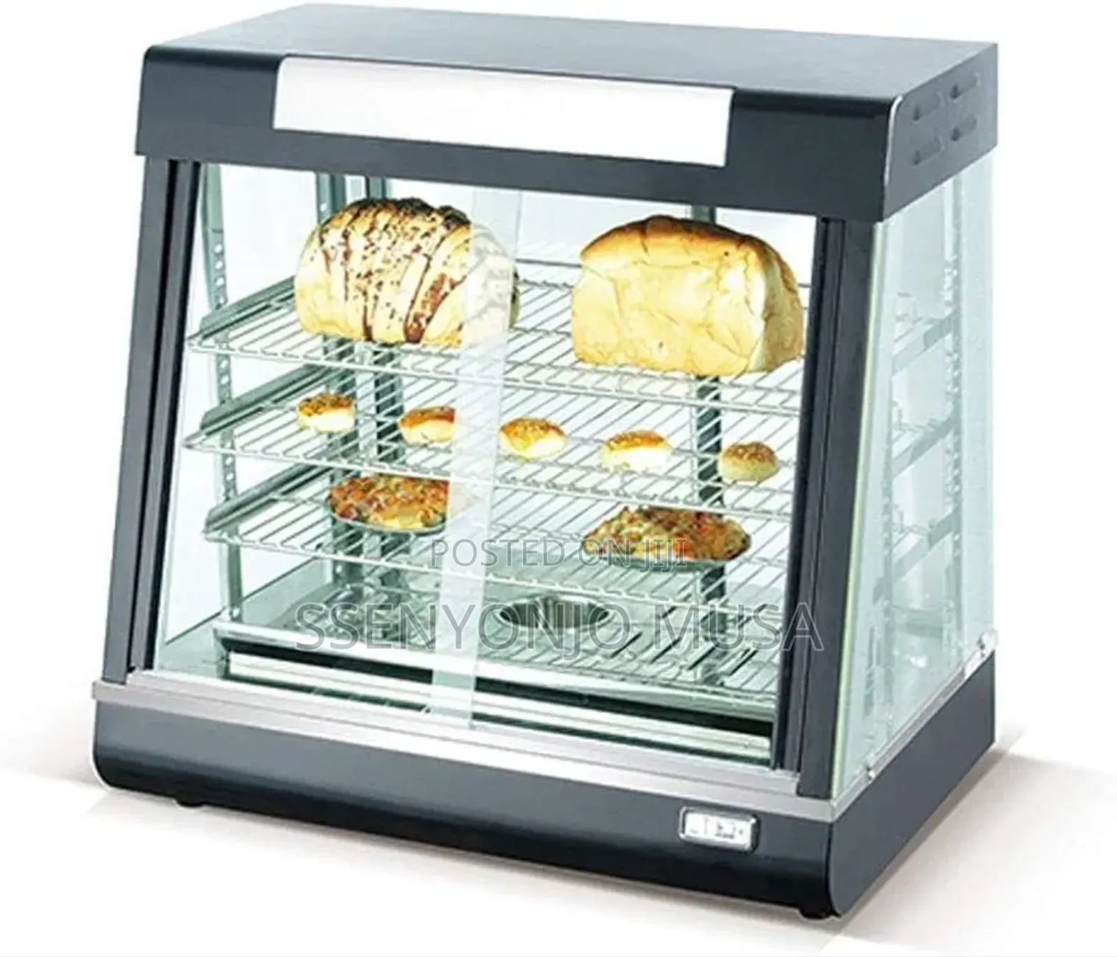 Restaurant Countertop 3-Tier Food Warmer Display Case With Led Light.