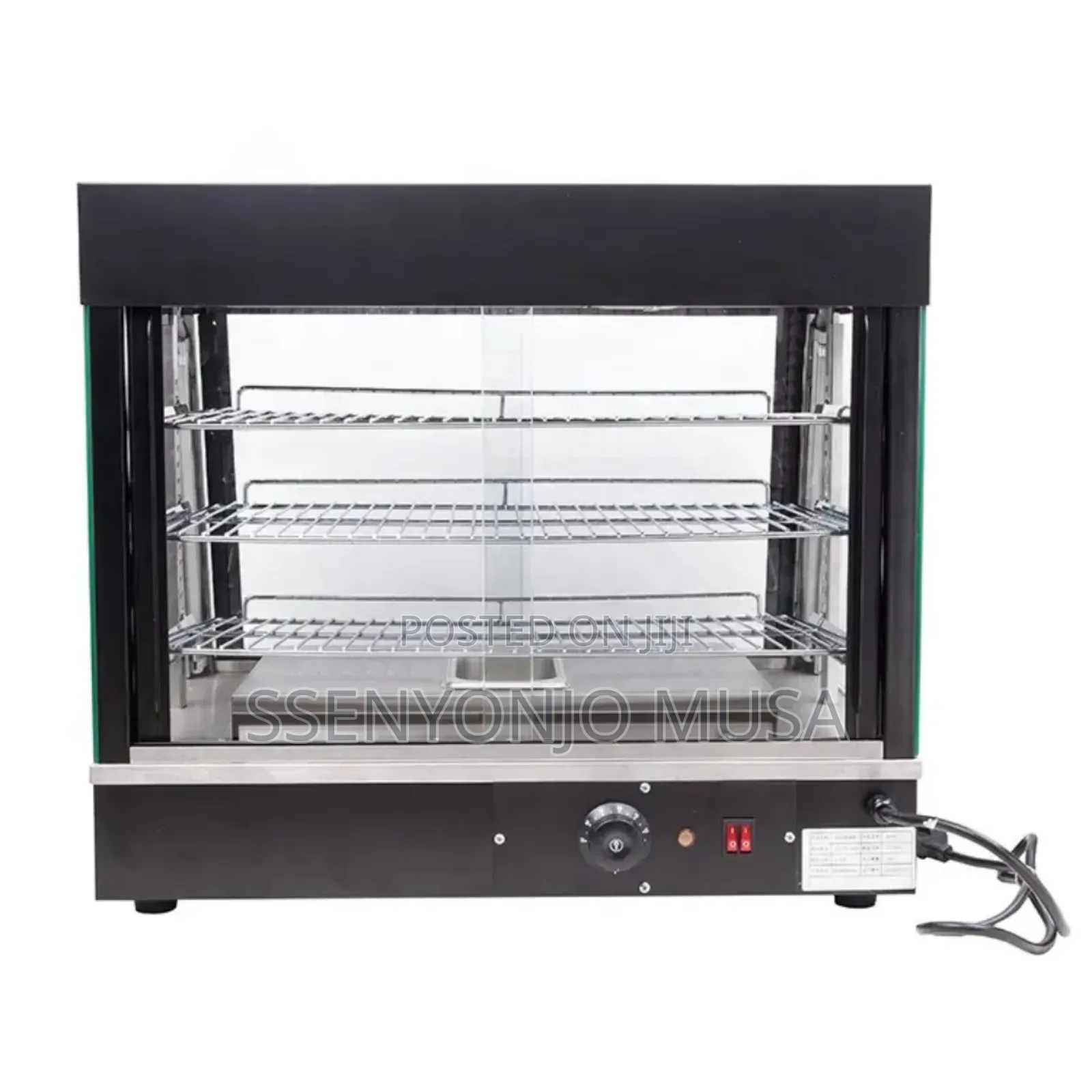 Restaurant Countertop 3-Tier Food Warmer Display Case With Led Light.