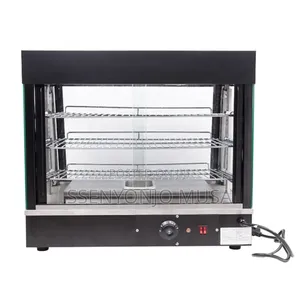 Restaurant Countertop 3-Tier Food Warmer Display Case With Led Light.