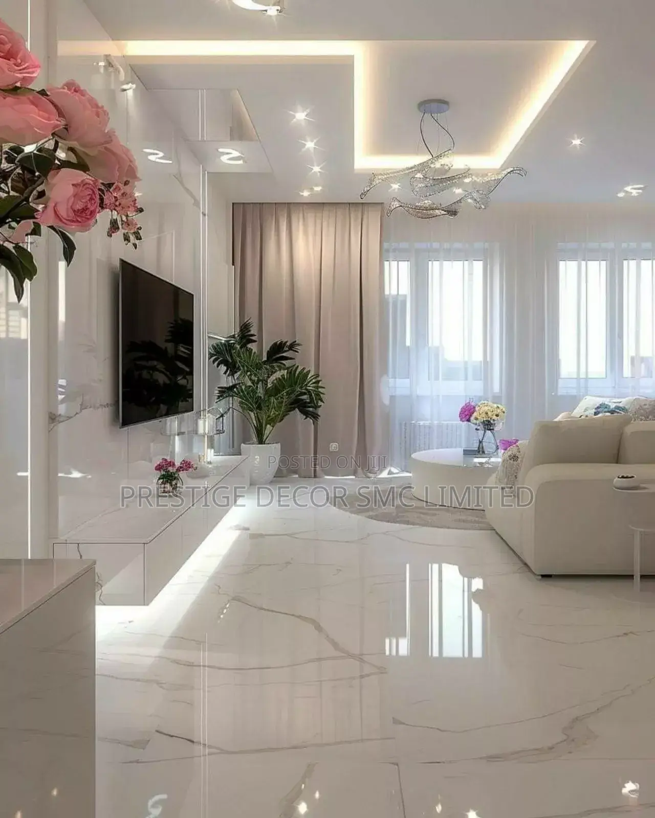 Gypsum Sitting Room Decore