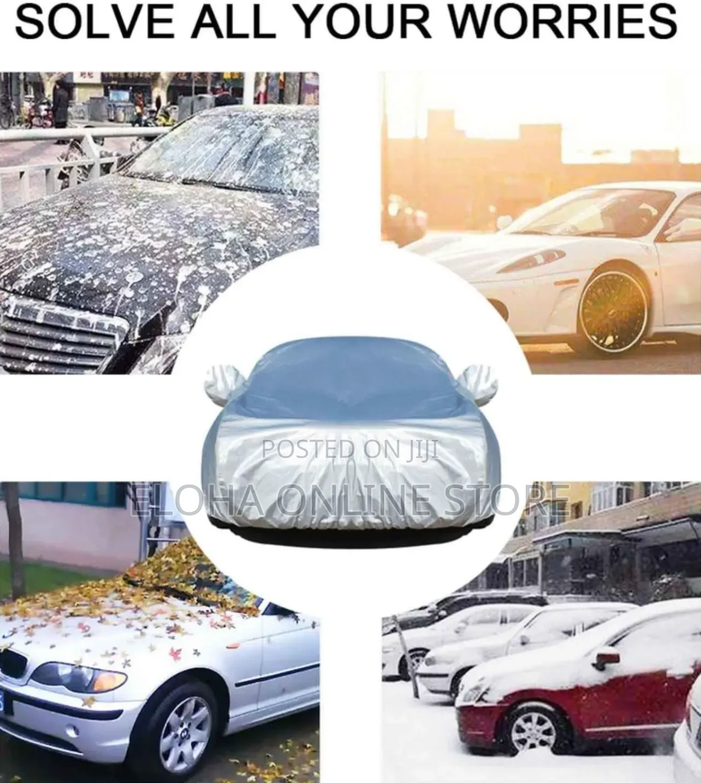 Waterproof Silver Car Cover