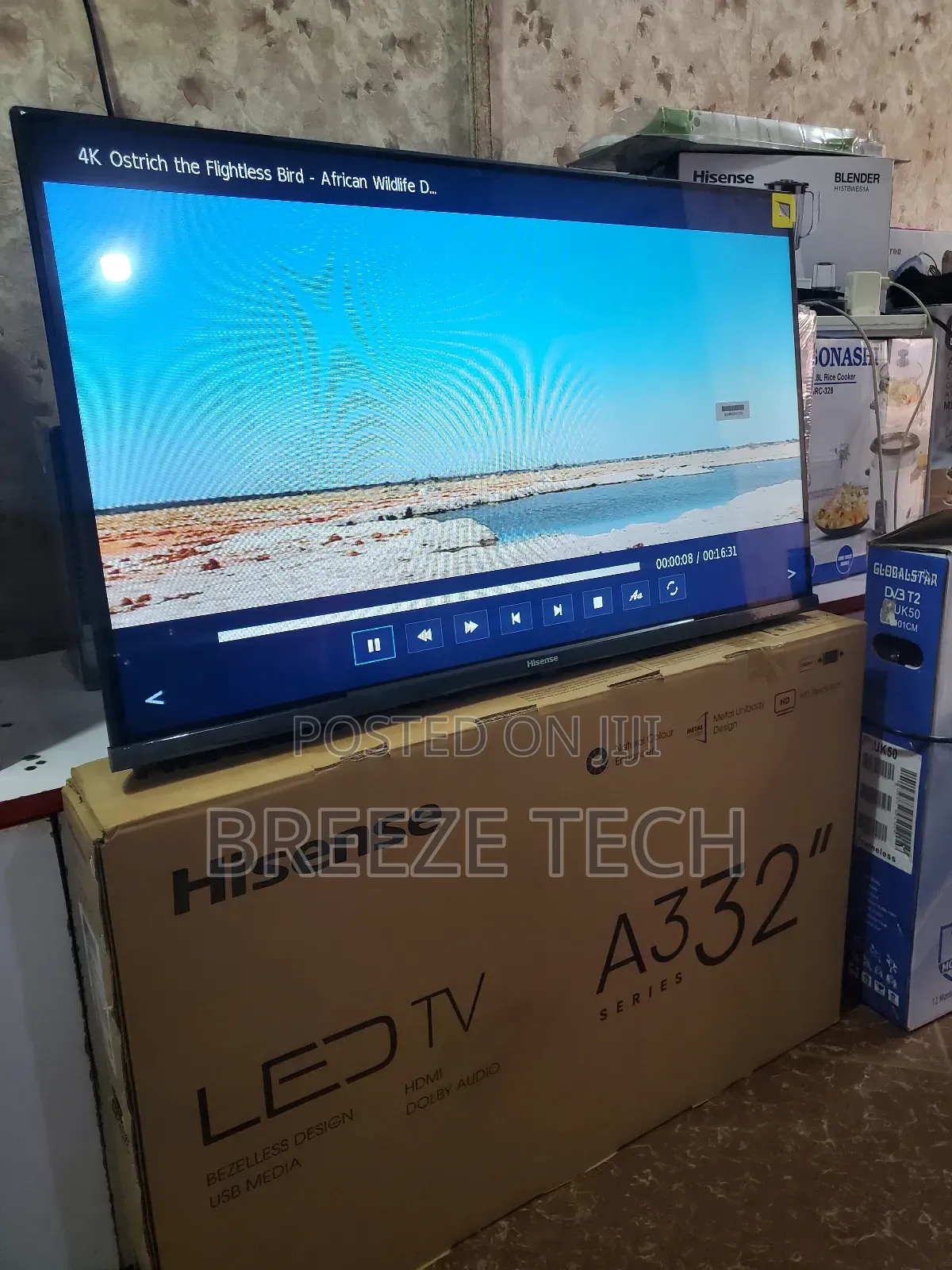 Hisense Led Tv 32" With Free to Air Deconder