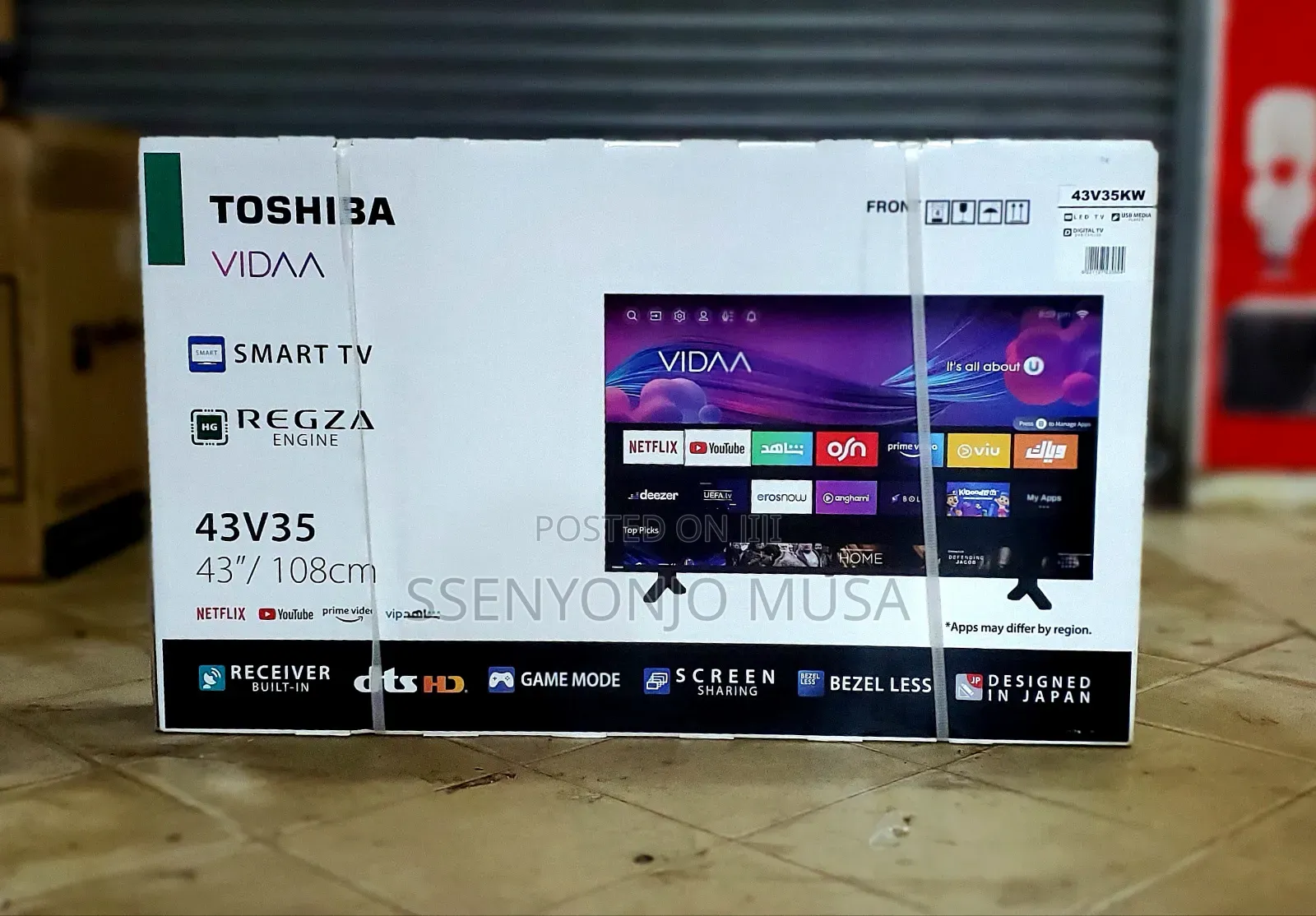 Toshiba Smart Tv 43 Inches Flameless Uhd 43v35kw Vida Operator