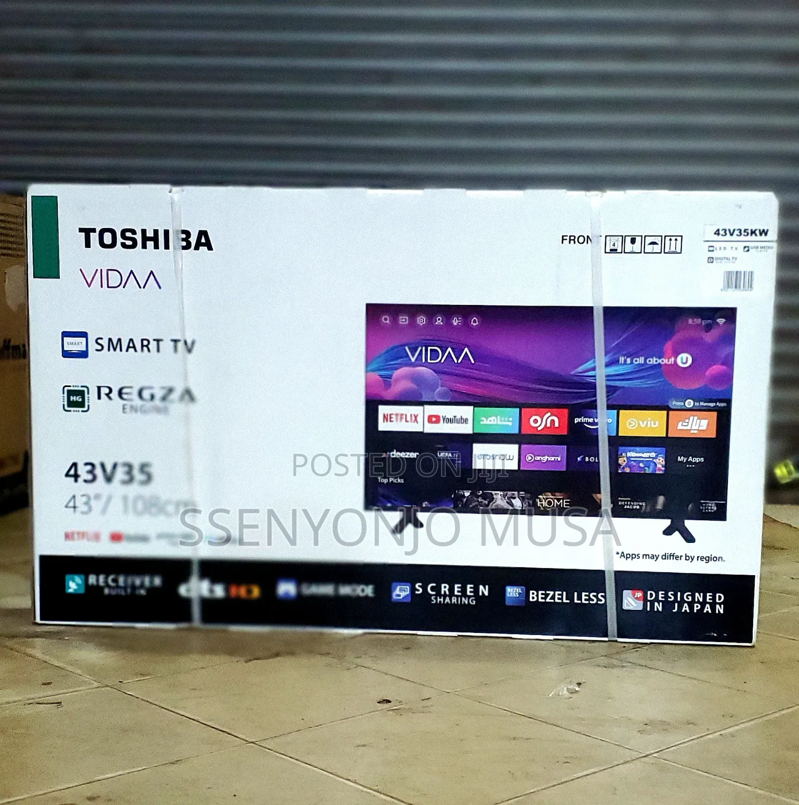 Toshiba Smart Tv 43 Inches Flameless Uhd 43v35kw Vida Operator