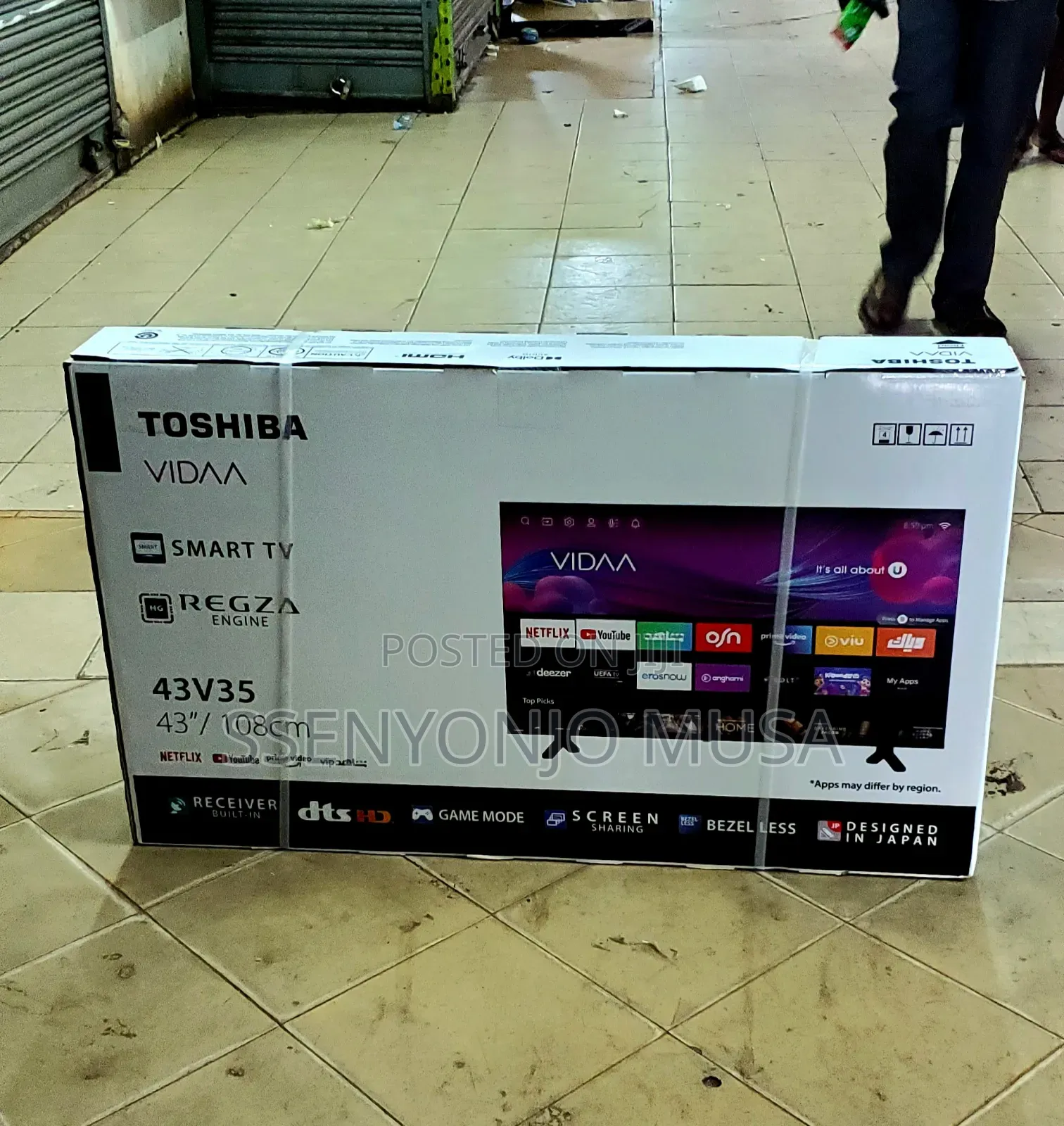 Toshiba Smart Tv 43 Inches Flameless Uhd 43v35kw Vida Operator
