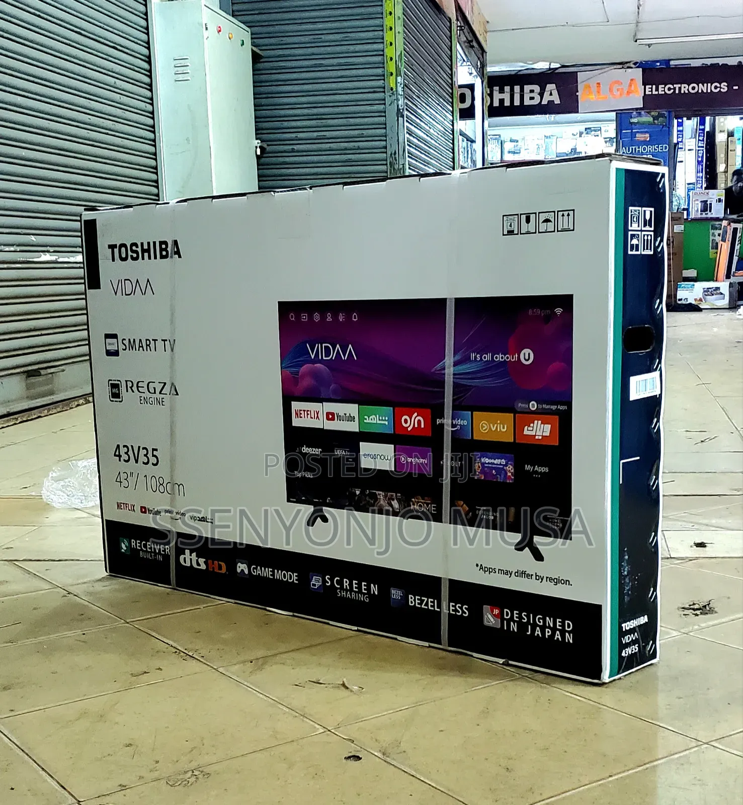 Toshiba Smart Tv 43 Inches Flameless Uhd 43v35kw Vida Operator