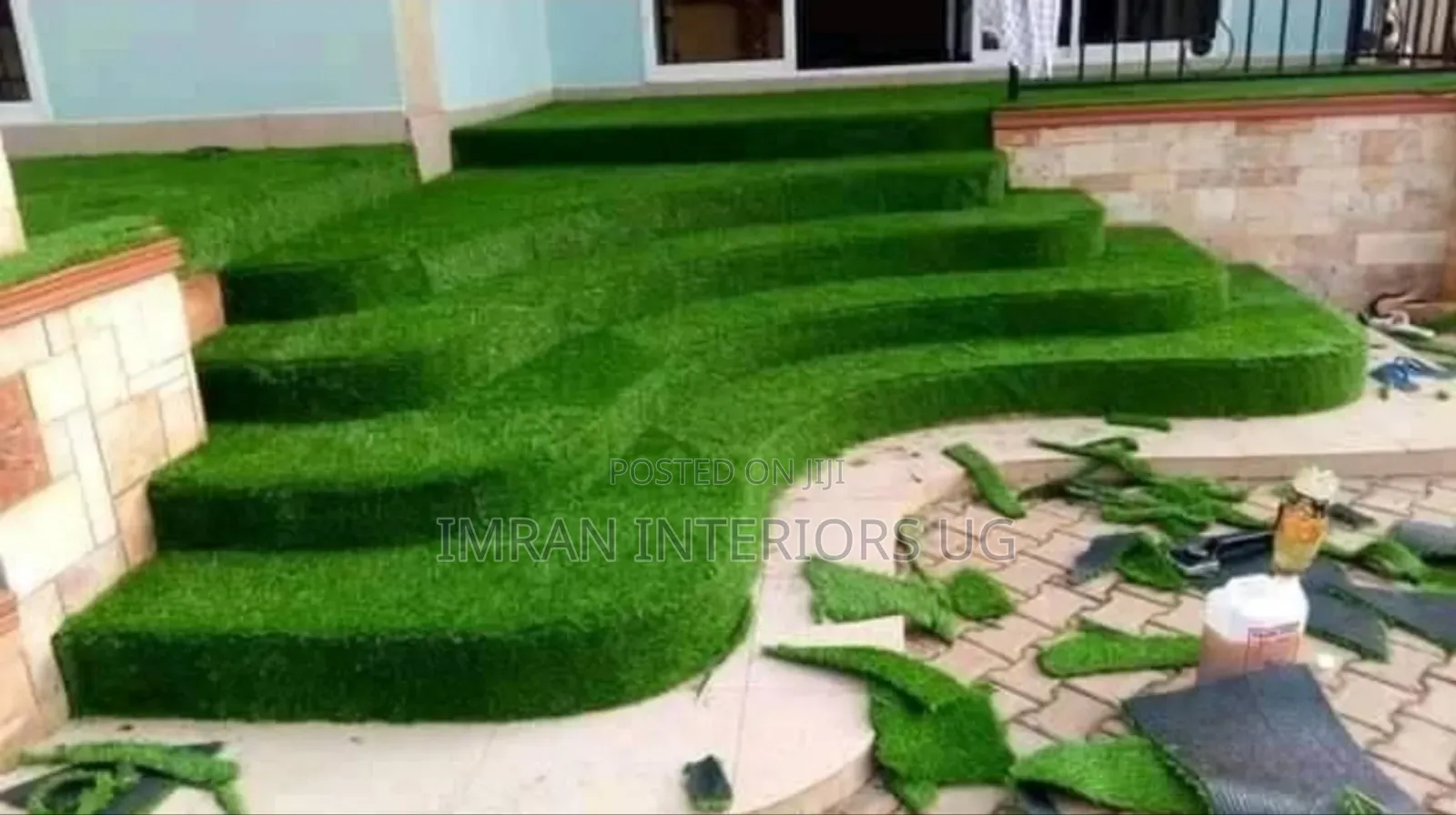 Balcony and Steps Artificial Grass Carpet Per Square Meter.