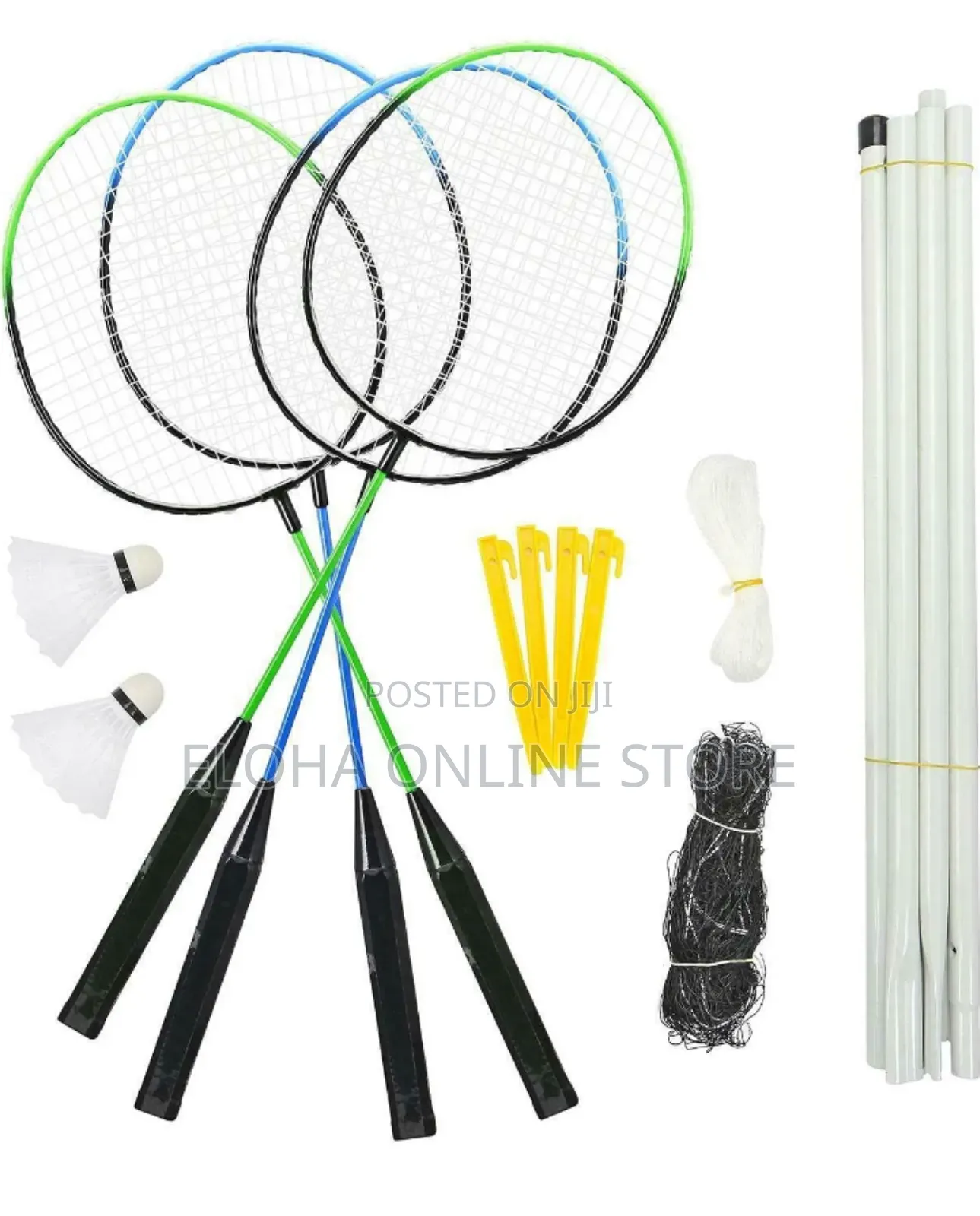 4 Player Complete Badminton Sport Set With Rackets
