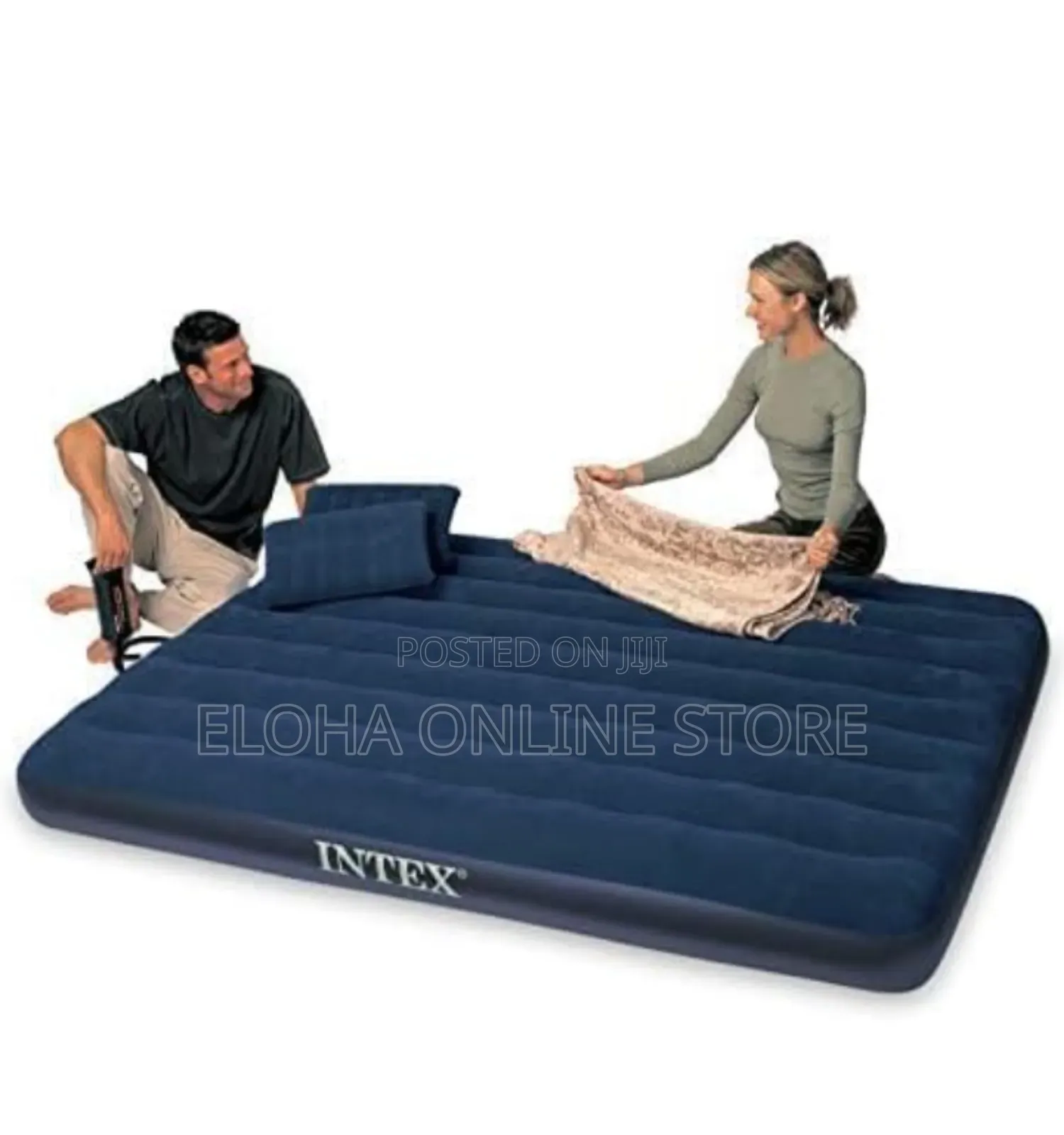 Intex Classic Airbed Set With 2 Pillows and a Pump