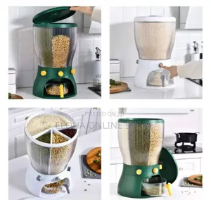 4 Grid Cereal Rotating Dispenser