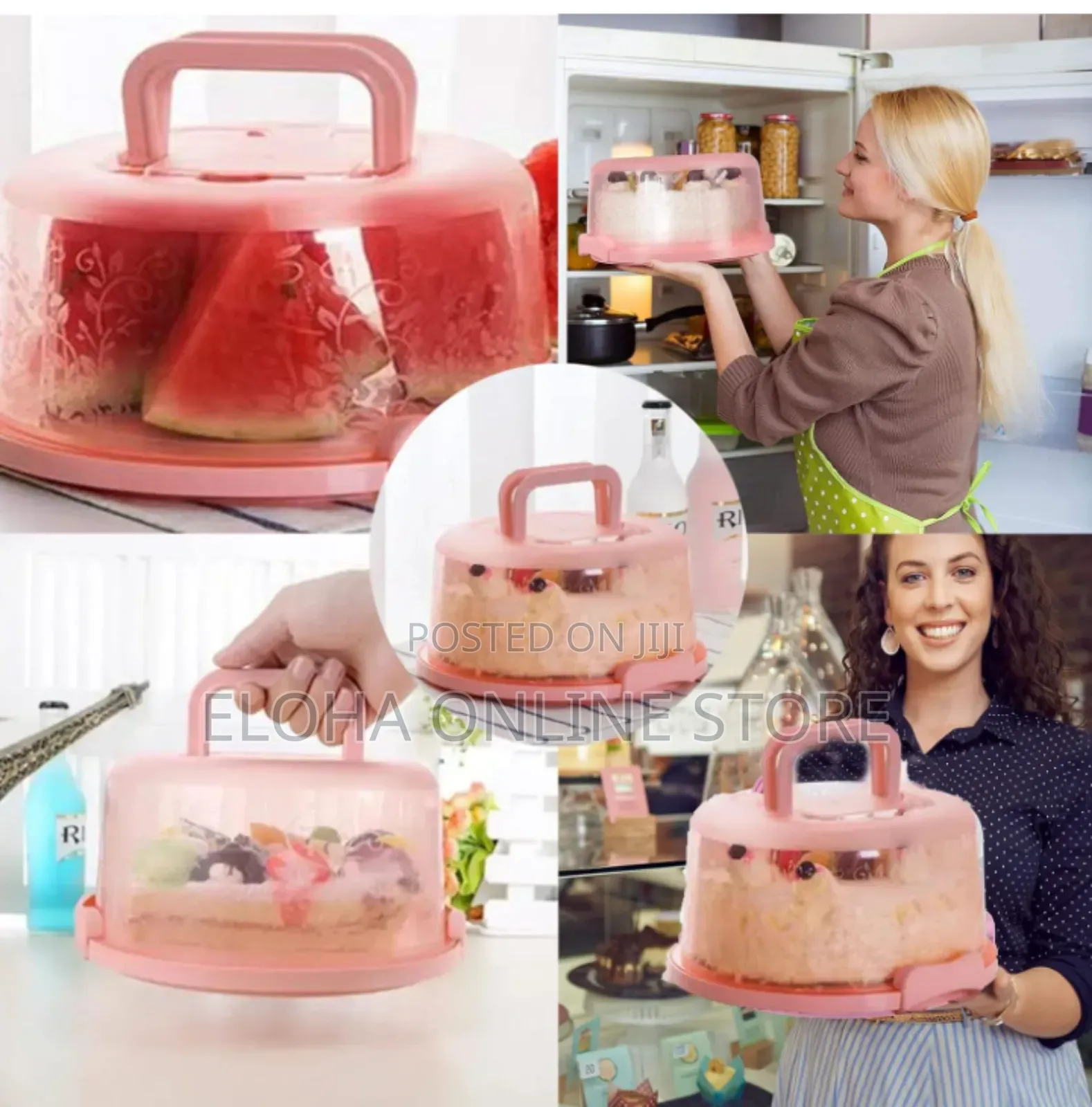 Handheld Cake Packaging Food Storage With a Lid