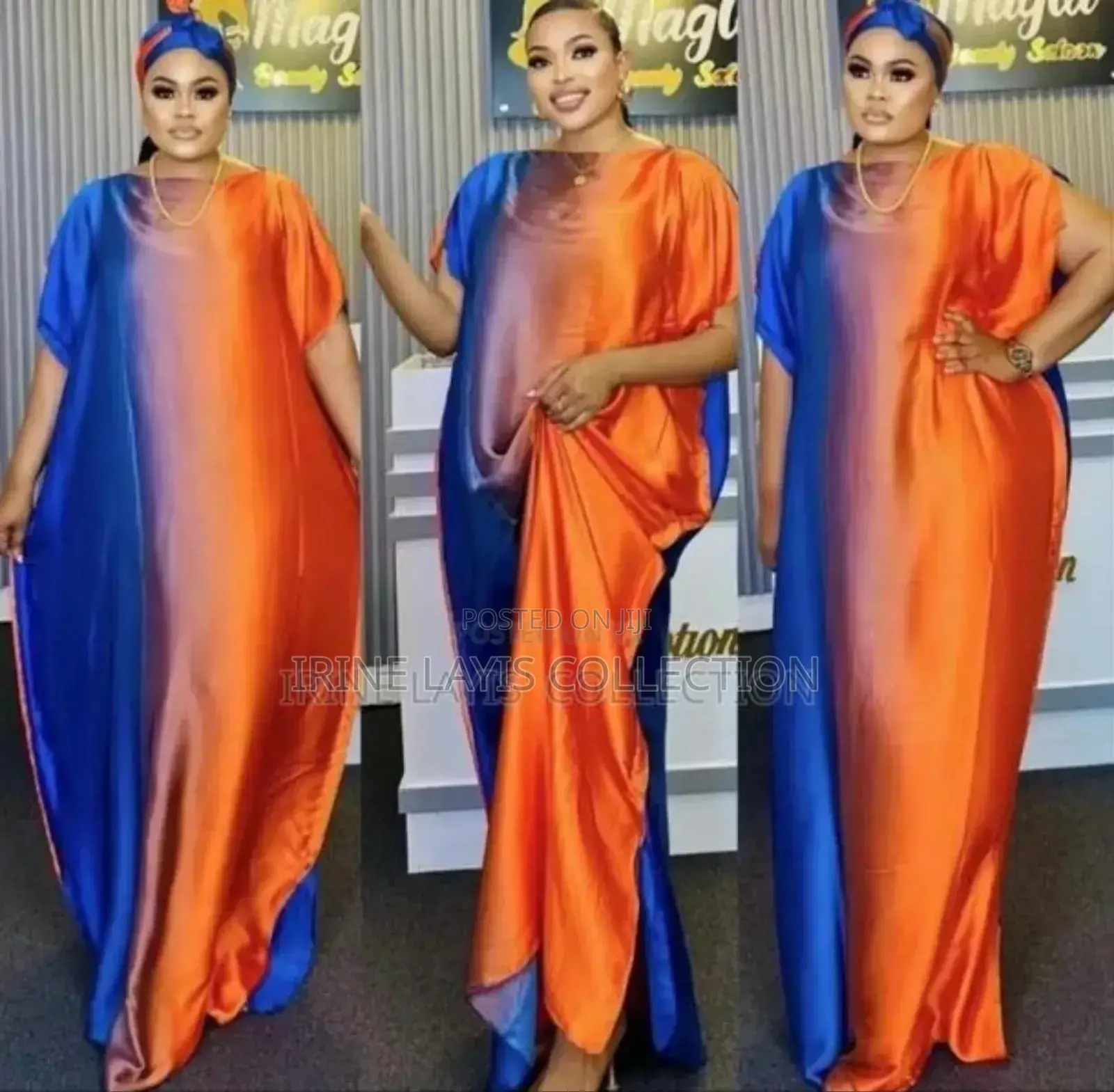 Women's Kaftan Satin Dresses