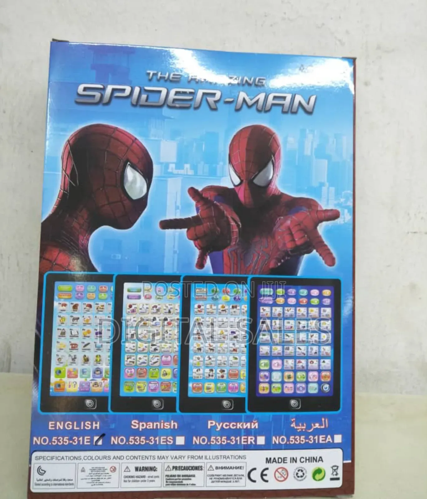 Spiderman Kids Learning Toy Tab