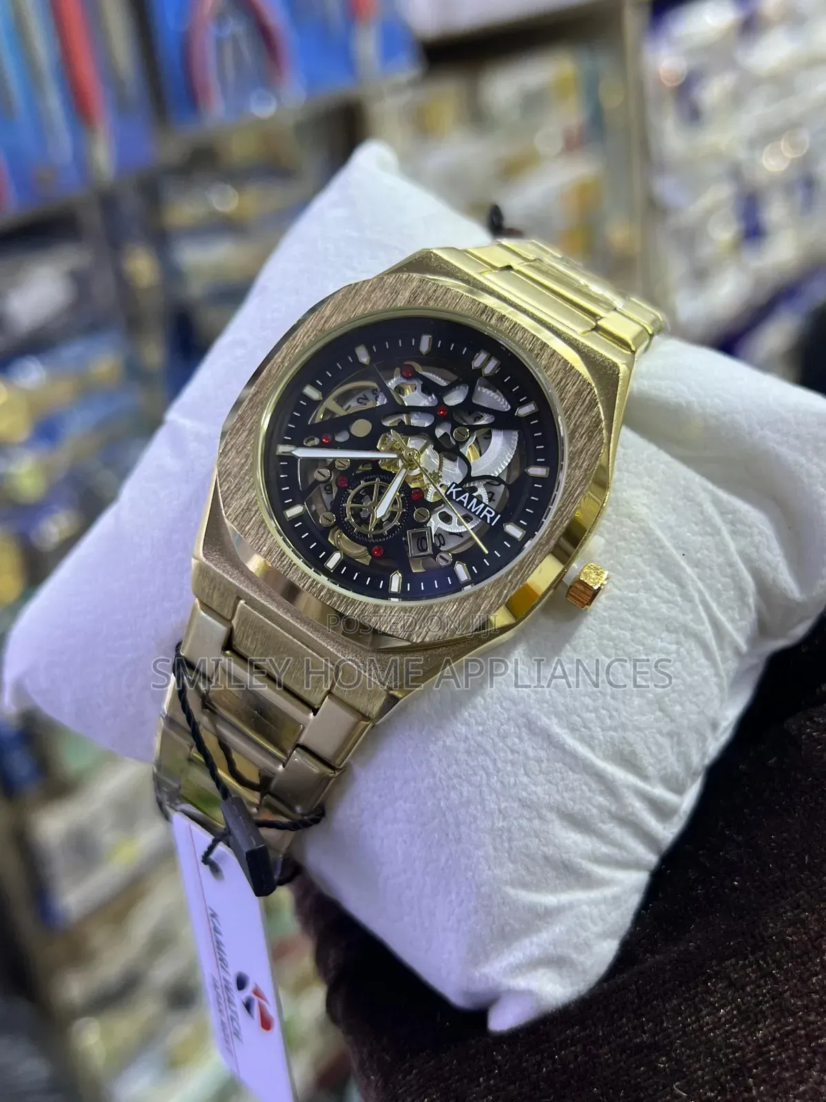 Kamri Men's Mechanical Gold Wrist Watch