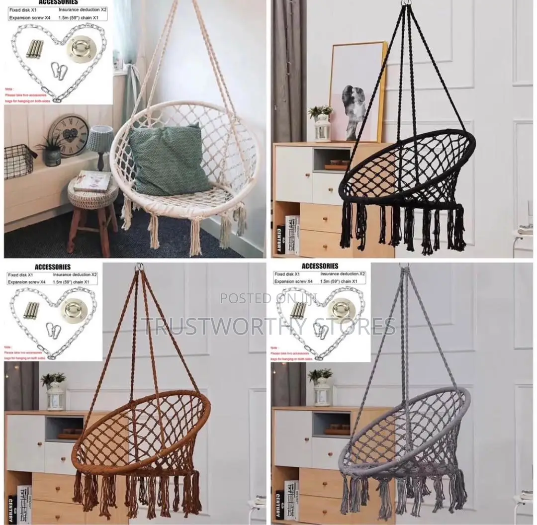 Cotton Hanging Chair - Durable and Comfortable